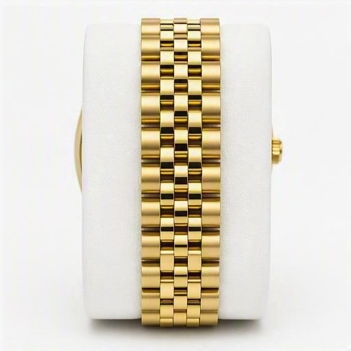 Full gold, champagne dial, reverse view