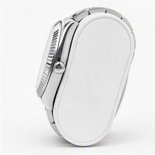 Lacquer white, profile view