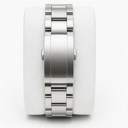 An engraved landscape dial, bracelet view