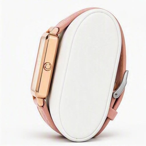Rectangular case, rose gold, profile view