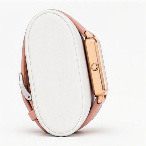 Rectangular case, rose gold, edge view