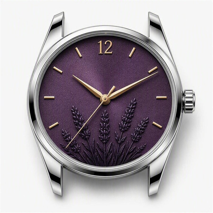 Lavender on aubergine
