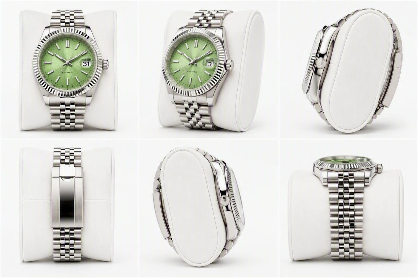 The Rideau day-date photographed from six angles